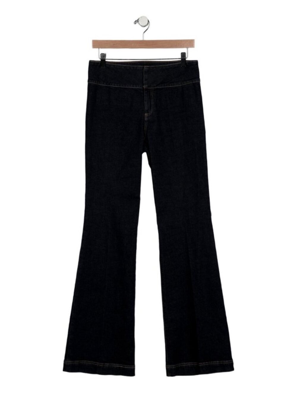 Alice + Olivia "Olivia" jeans, mid-rise flare, size M (28)